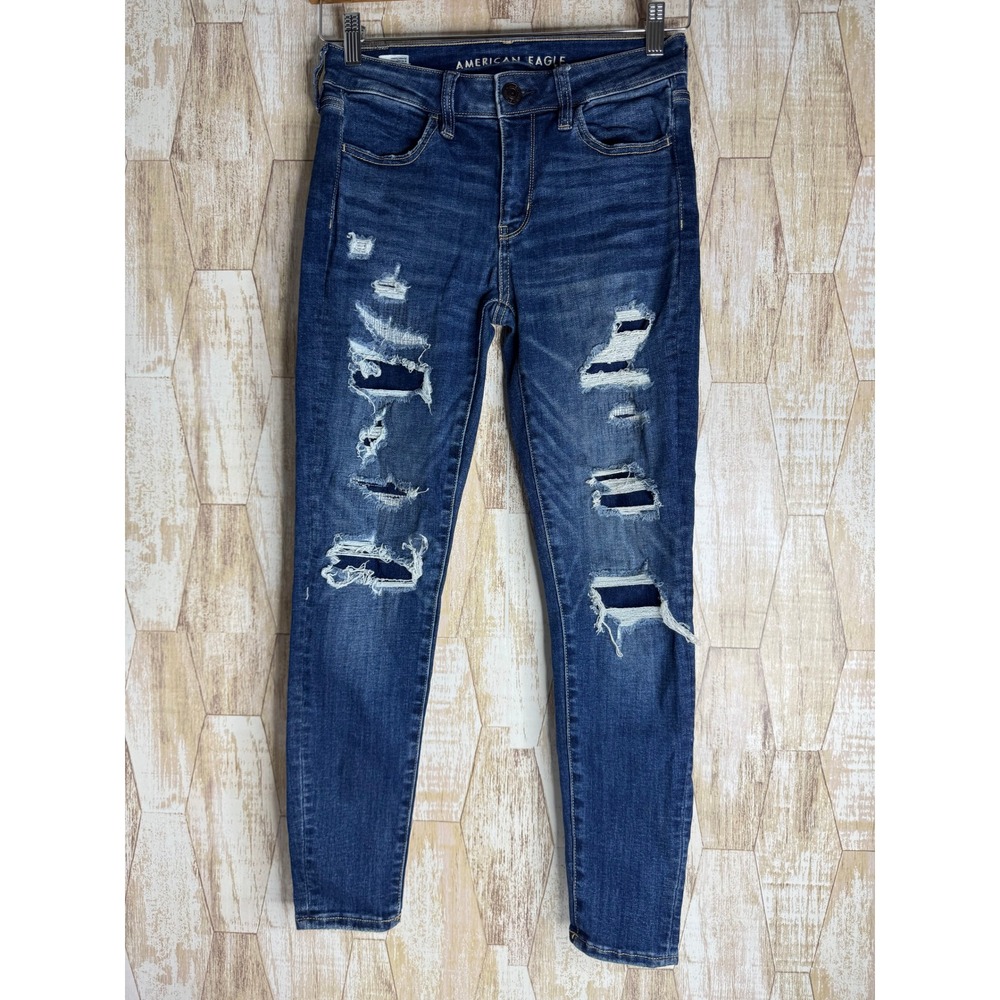 American Eagle Next Level Stretch Next Level Stretch 4 Distressed Skinny Jeans